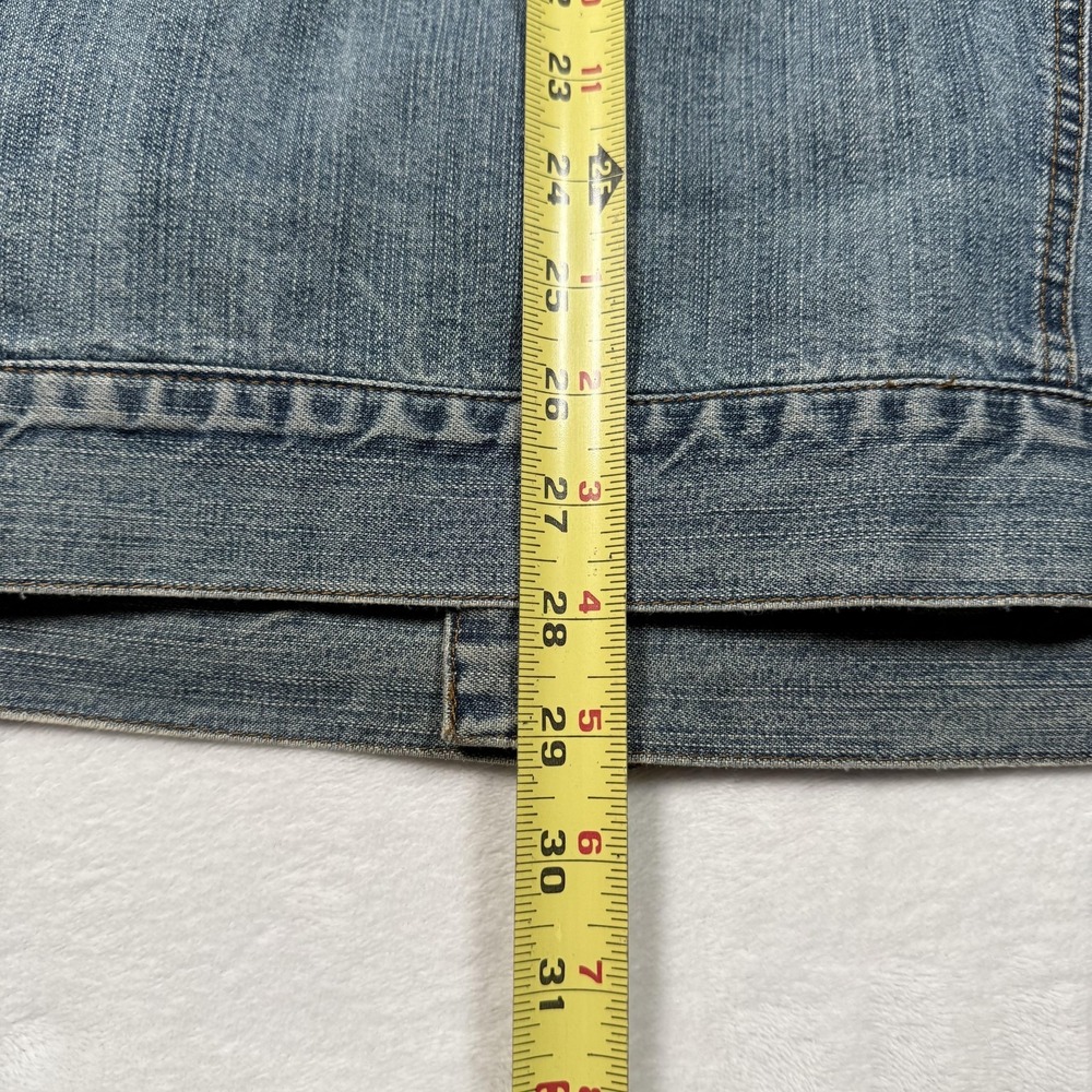 Wrangler Jacket Mens XL Blue Denim Corduroy Collar Lined Western Ranch Coat - Picture 12 of 13
